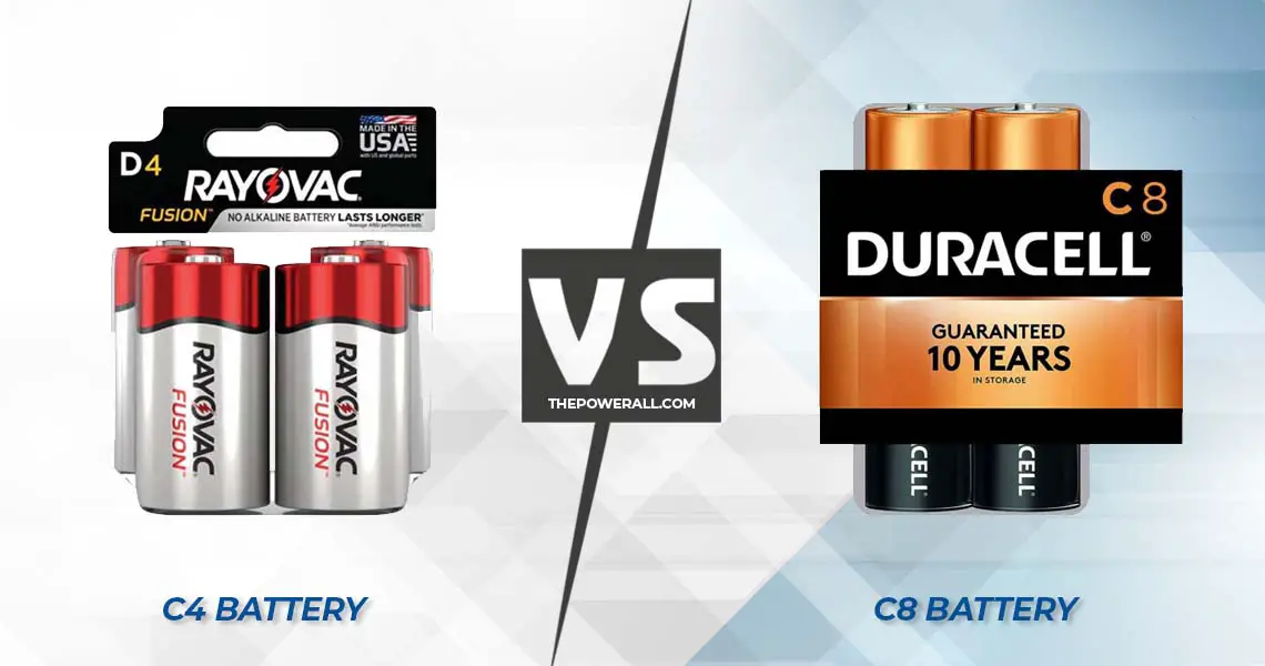 C4 vs C8 battery