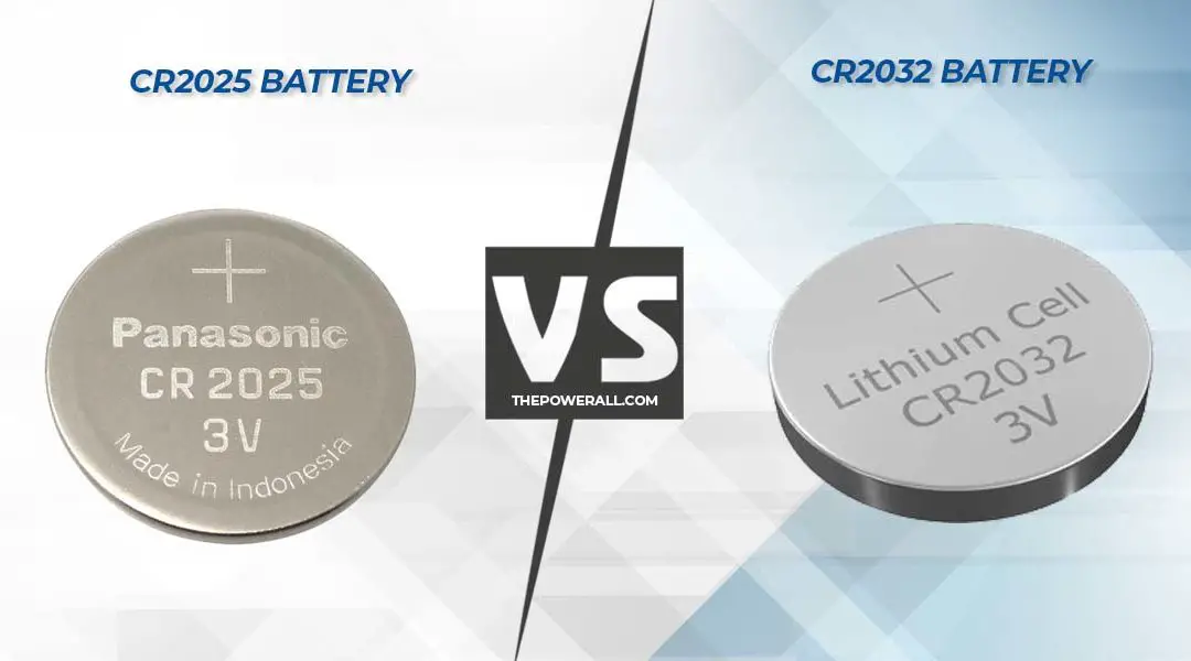 CR2025 Vs CR2032 Battery: What Are The Differences Between?
