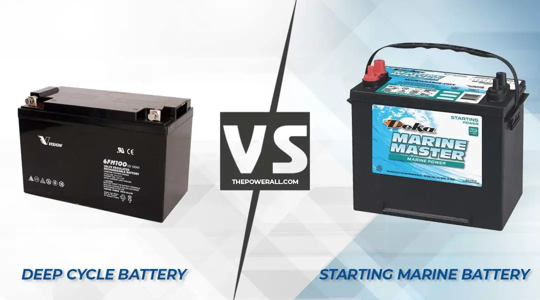 Deep Cycle vs Starting Marine Battery: The Difference Between
