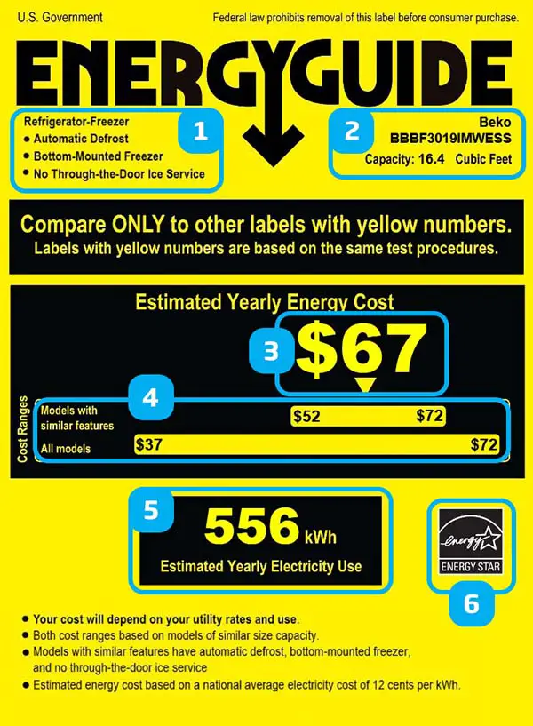 EnergyGuide-Refrigerator