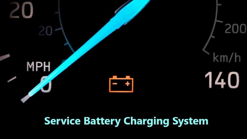 Service Battery Charging System Warning