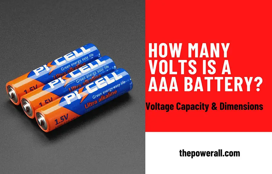 AAA Battery Voltage, Capacity, Size & Dimensions