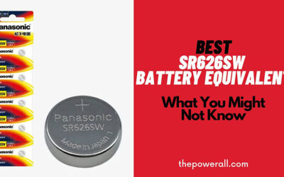 SR626SW, LR626, AG4, 377 / 376 Battery Equivalent Chart