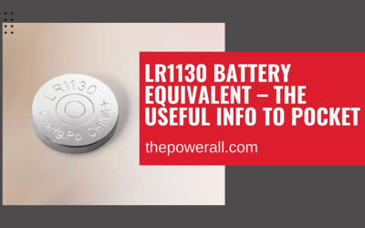 LR1130 Battery Equivalent: AG10, RW49, G10, GP89A, LR54