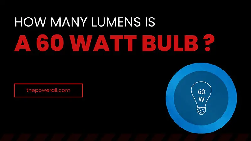 lumens In a 60 watt bulb
