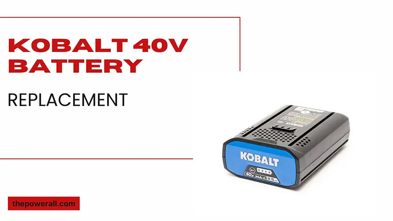 Kobalt 40V Max 5.0 Ah Battery Replacement For Lawn Mowers
