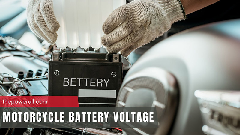 motorcycle battery voltage